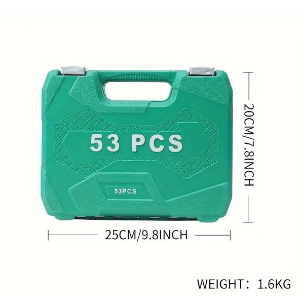 53pcs Set Car Repair Kit Tools, Car Repair Machine Repair Quick