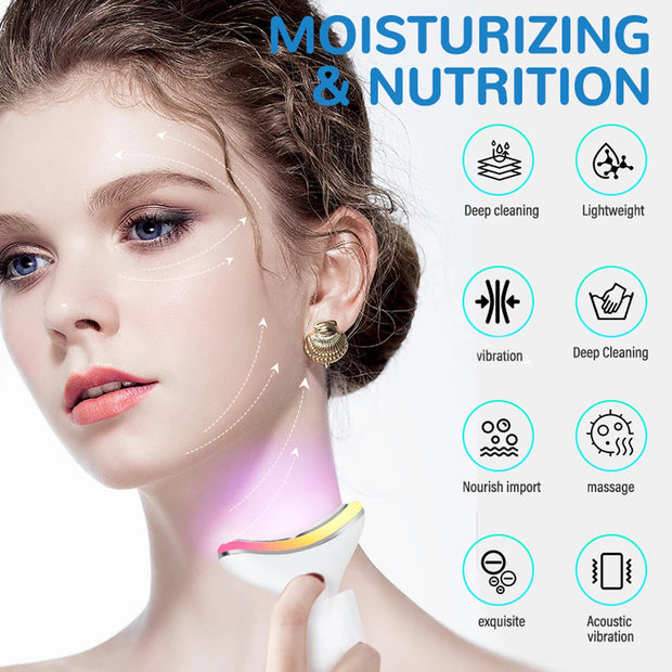 7 Colours Neck Beauty Instrument, Face Neck Body High-frequency Beauty