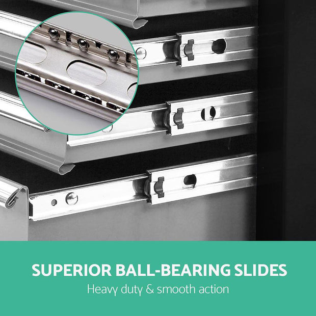 Giantz 14 Drawer Tool Box Cabinet Chest Mechanic Garage Storage