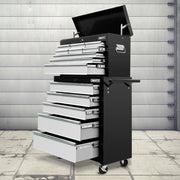 Giantz 14 Drawer Tool Box Cabinet Chest Mechanic Garage Storage