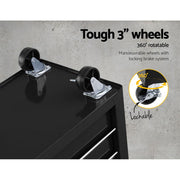 Giantz 6 Drawer Tool Box Cabinet Chest Trolley Cart Garage Toolbox