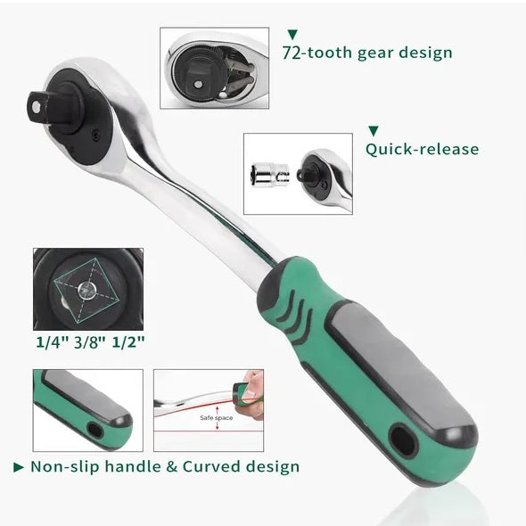 53pcs Set Car Repair Kit Tools, Car Repair Machine Repair Quick