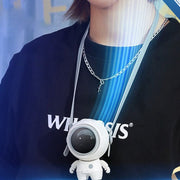 Small Handheld Personal Neck Fans USB Rechargeable Astronaut